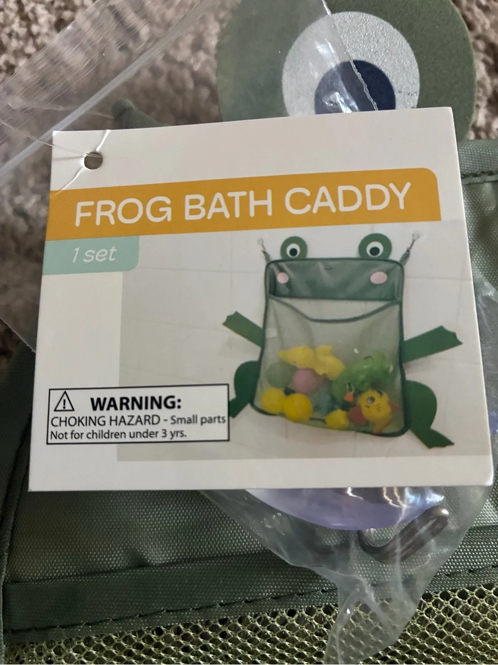 Frog Bath Accessory Set - Green Frog Soap Dispenser & Holders